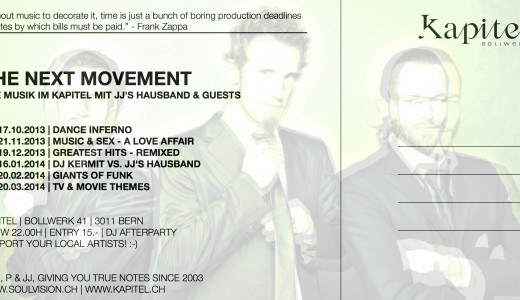 Kapitel Postcard Back The Next Movement JJ's Hausband & Guests